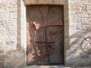 Puerta de la iglesia de Quiroga